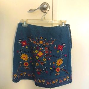 Anthropologie Harper heritage women’s denim skirt